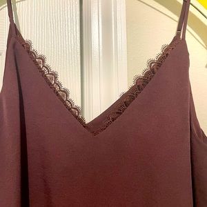 Size Xs express purple camisole loose fitting worn only a few times